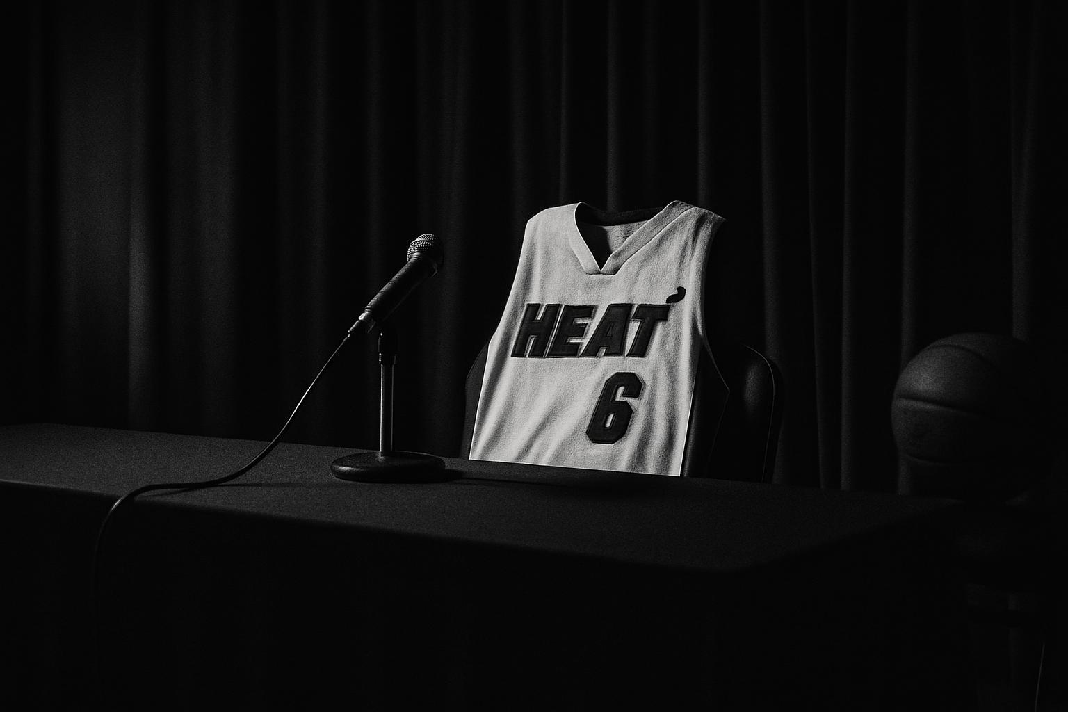 Grayscale editorial illustration: The Heat Link That Was Not A Leak, And How Free Agency Scripts Get Built