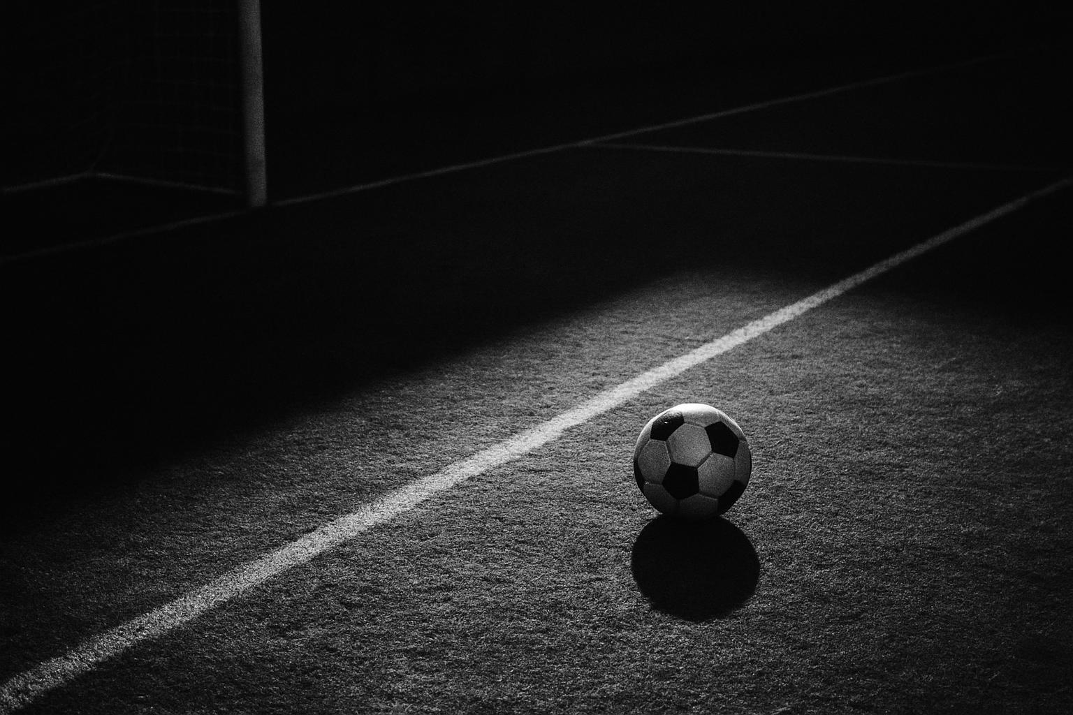 Grayscale editorial illustration: Spain’s Systems Win: Control And Spacing Silenced France 2-0